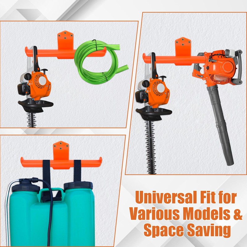 Coldairsoap Backpack Blower Wall Mount, Backpack Leaf Blower Hanger, Heavy
