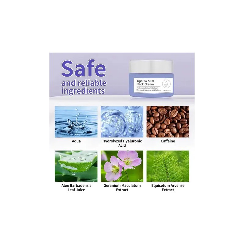 2x Neck Cream Tighten & Lift Firming, Neck Firming Cream