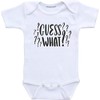 Guess what pregnancy announcement shirt (3 months)
