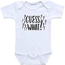 Guess what pregnancy announcement shirt (3 months)