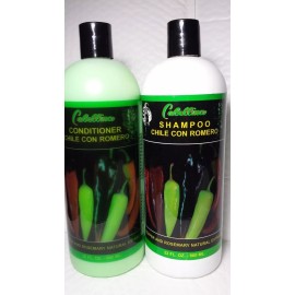 CABELLINA SHAMPOO AND CONDITIONER CHILE ROMERO-PEPPER ROSEMARY 32 FL OZ UNISEX
