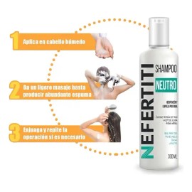 Shampoo Neutro Sin Sal Nefertiti Limpieza Profunda 300ml                                                                                              