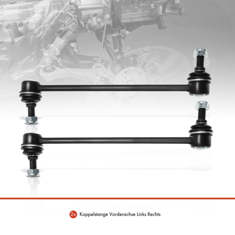 Frankberg 2 x coupling rod stabilisers front axle left right