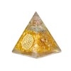 Citrine Orgone Pyramid - Clarity, Emotional Balance, Insomnia Relief -
