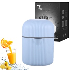 Stylish Citrus Squeezer Fruit Juicer Lemon Squeezer Hand press for Other Fruits Mini Hand Manual Juicer Portable Squeezer Manual Fruit Juicer Two-Way Use Three types of Pastel colors(SKY BLUE)