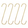 HARFINGTON 4pcs Long S Hooks 8 Inch Extra Long Metal