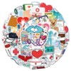 50Pcs Cartoon Nurse Doctor Stickers for Girls Boys Children Teens,Modern
