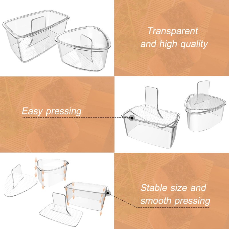 3PCS Clear Onigiri Rice Ball Mold Maker Kit, Musubi Press,