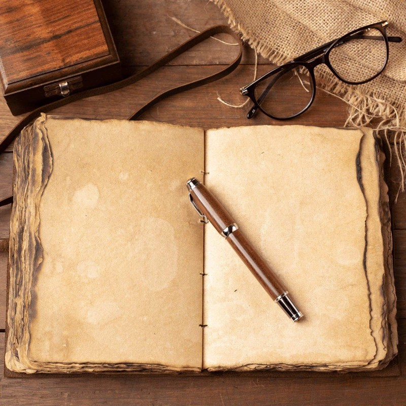 ALCRAFT Leather Journal Vintage Leather Bound Journal Handmade Antique Cover