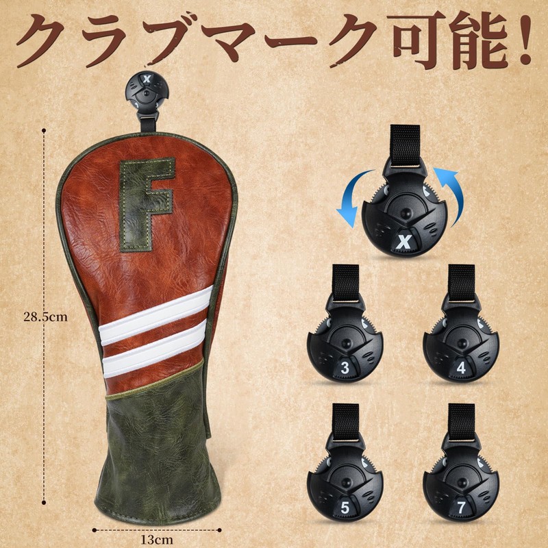 Golf Headcover Fairway Wood Cover for FW Classic Golf Cover