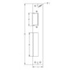Universal Upvc Door Latch & Deadbolt Plate Centre Keep Left