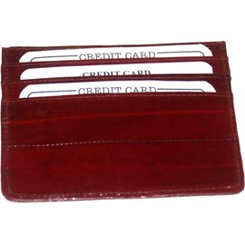 100% Genuine Eel Skin Thin Credit Card Case