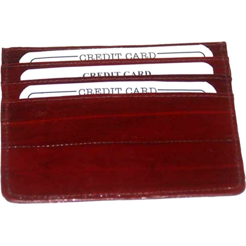 100% Genuine Eel Skin Thin Credit Card Case