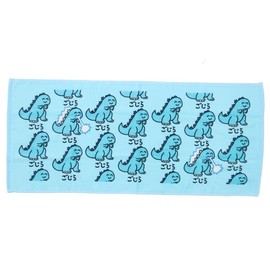 Godzilla VS Oekaki-san (Face Towel) TOWEL Long Towel/Gojira-san