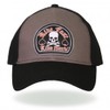Black White Ball Cap Ride Fast Live Hard Skull Crossbone