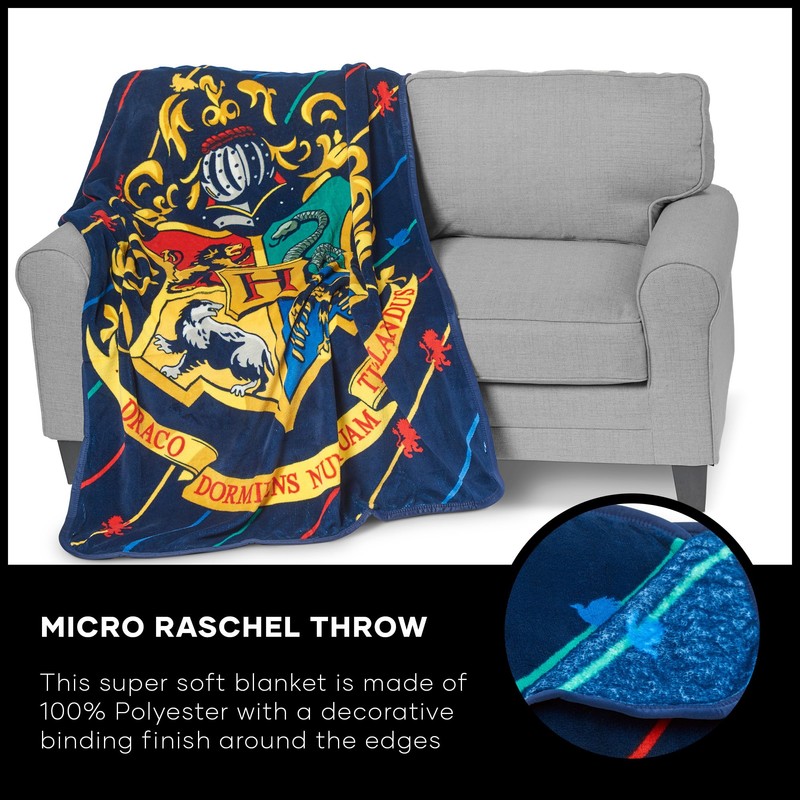 Northwest Micro Raschel Throw Blanket, 46 x 60 Inches, Multicolor