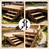 4 Pcs Adjustable Stair Stringer Hanger Brackets,18 Gauge Stair Stringer