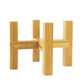 OYSIR Modern Mini Plant Stand, Wood Flower Pot Holder, Up to 3.5" Diameter Planter, Display Potted Rack, Prevent The Floor Wet, Not Include Ceramic Planter Pot