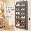 Over the Door Shoe Organizer with Large Deep Pockets, Foldable