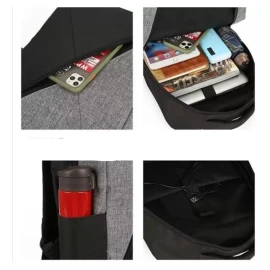 Yuqing Mochila Antirrobo Carga Usb Escolar Laptop Casual 3piezas