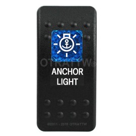 Carling Technologies OTRATTW Carling Technologies Contura II Rocker Switch, ANCHOR LIGHT, BLUE LENS