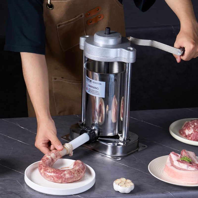 VEVOR Manual Sausage Stuffer, 2 L / 5 LBS Vertical