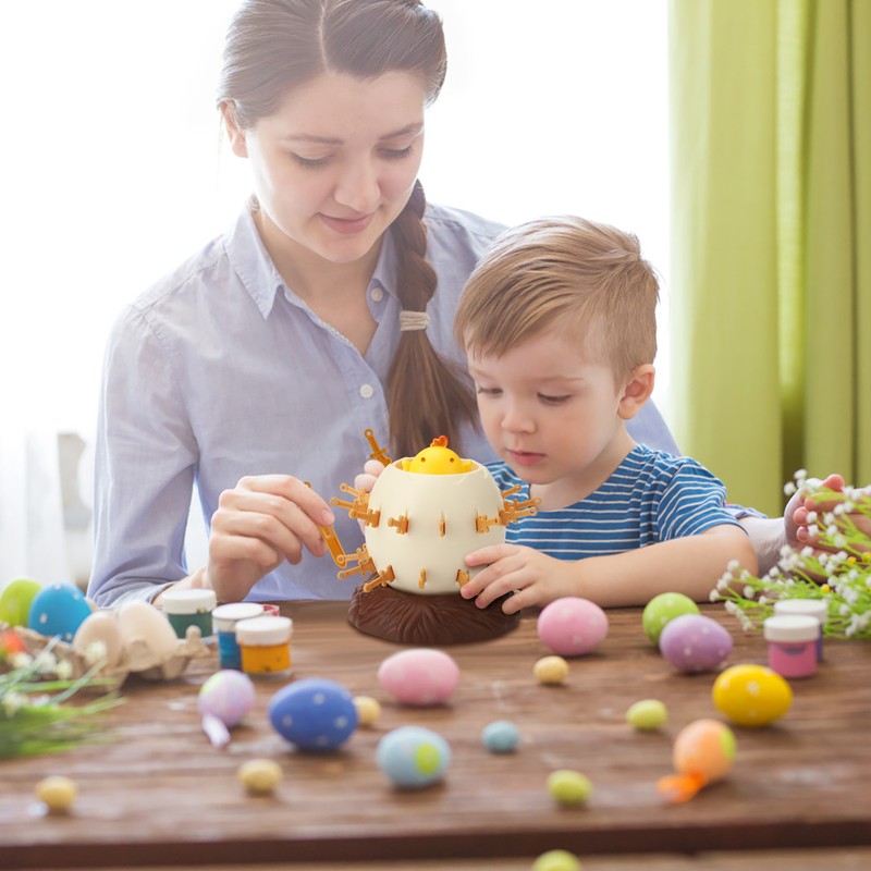 Easter Eggshell Trick Toy Parent Child Interactive Sword Pirate Bucket