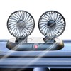 Car Fan,Double Head Cooler for Dashboard - Multifunctional Double Head