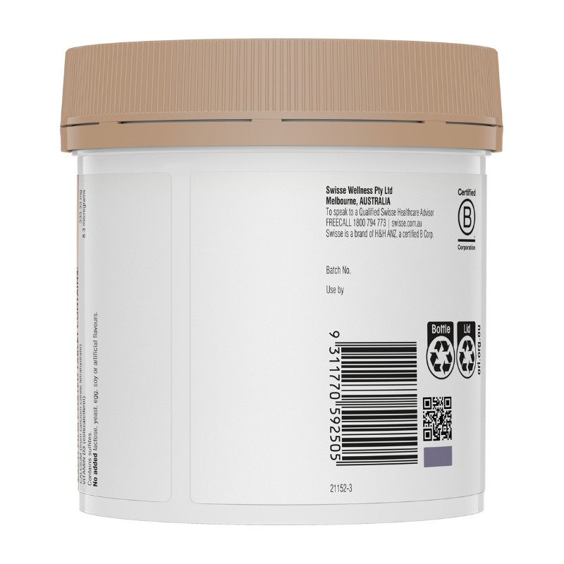 Swisse Ultiboost Calcium + Vitamin D 150 Tablets