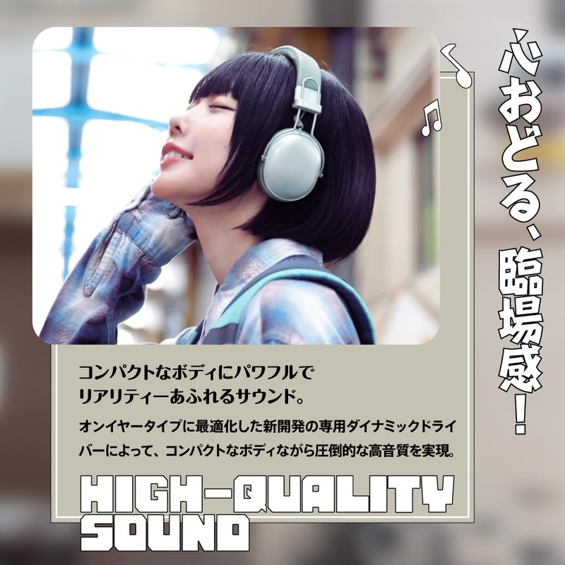 AVIOT WA-Q1 Wireless Headphones with Noise Cancellation | Supports 55