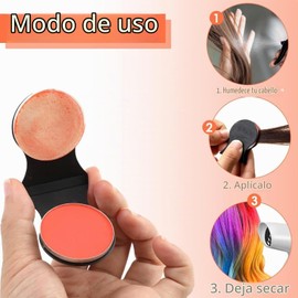 Tinte De Pelo Temporal 8 Colores, Hair Dye Lavable Maquillaje de Halloween