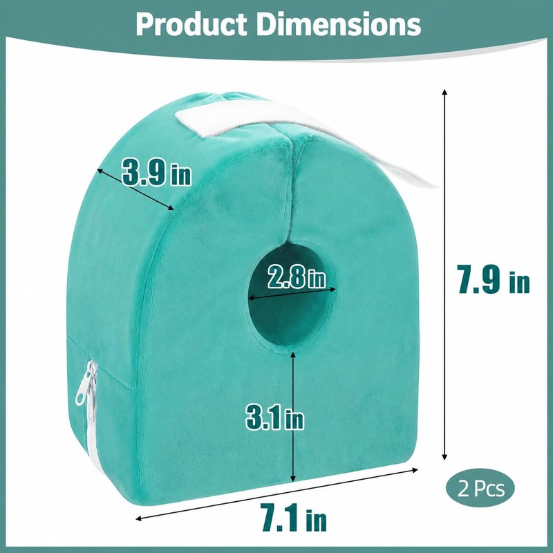 Hybodies 2 Pcs Heel Protector, Fleece Foot Elevation Pillow