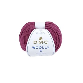 DMC "Woolly 5" Merino Wool, Bright Pink (55), 50g