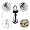 GYWHOOFT 8 PCS Fishbone Deck Anchor Pegs with Carabiners, 10*3.6CM
