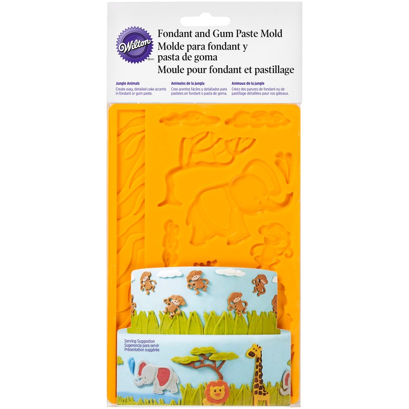 Wilton Jungle Animals Fondant and Gum Paste Mould