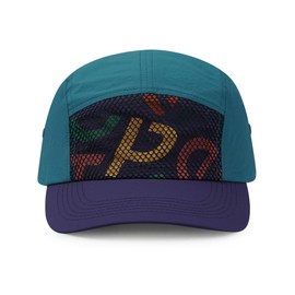 CLAPE 5 Panel Cap Men Women for Large Head Size Baseball Cap Quick Drying Adjustable Baseball Cap Sports Running Hat UV Protection Lightweight Hip Hop Baseball Cap, BSSC2513-AquaBlue, Unit size