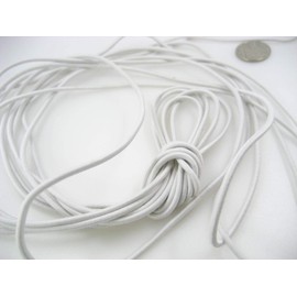 5m of Off White 3mm Diameter Round Elastic Cord Sewing Accessories 3mm Stretch Bungee Cord