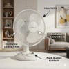 Comfort Zone 12 inch Table Fan with Adjustable Tilt, Wide