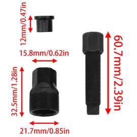 zutisay Bicycle Crank Puller Crank Remover Crank Puller for Mountain Bike Road Bike etc. (Black) 1pcs