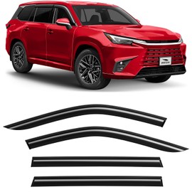 Voron Glass Tape-on Extra Durable Rain Guards for Lexus TX 2024-2025, Window Deflectors, Vent Window Visors, 4 Pieces - 100865