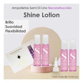 Ampolletas Alfaparf Semi Di Lino Shine Lotion Rosa 12x13ml