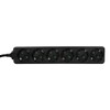 LogiLink LPS238B Power Strip with 6 Earthing Contact Sockets (45°