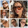 WDZAYXC Stylish Rectangular Sunglasses for Men and Women, UV Protection,