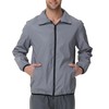 LZLRUN Mens Reflective Jacket Windbreakers Rave High Visibility Holographic Coat