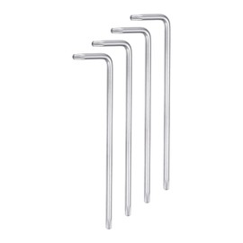 sourcing map 4pcs T15 Tamper Proof Torx Star Key Bit Wrench 3.7" Long Arm L-Shaped 6 Points Wrenches Chrome-Vanadium Steel Hand Tool for Automotive/Home Repairs