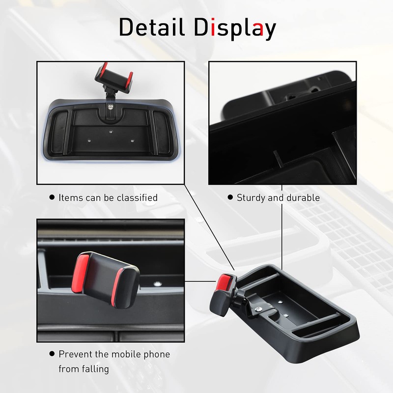 JeCar for Jeep TJ Phone Holder Mount Center Console Dash