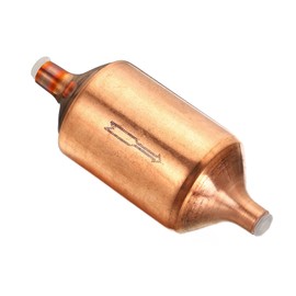 PATIKIL 1P Air Conditioner Filter Drier, Pure Copper Liquid Line Replacement for AC Heat Pump Refrigerator, Copper Tone