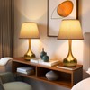 ONEWISH Touch Table Lamp for Bedroom, 3-Way Dimmable Gold Bedside