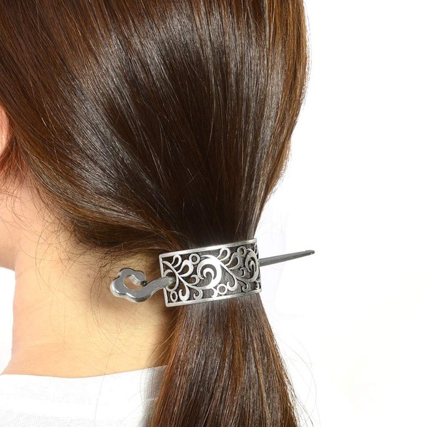 Medieval Hairpin Hair Accessories Barrettes-Irish Celtic Knot Hairclip for Mom Sister Long Hair Stick Slide Extra Large Hair Pin Nordic Hair Slide Viking Hairpin Celtic Symbols Fantasy Steampunk Gothi
