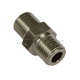 Agora-Tec® Airbrush Adaptor AT-A-02, Adaptor for Airbrush Hose 1/8 (9.2 mm) Male to 1/8 Inch (9.2 mm) AG